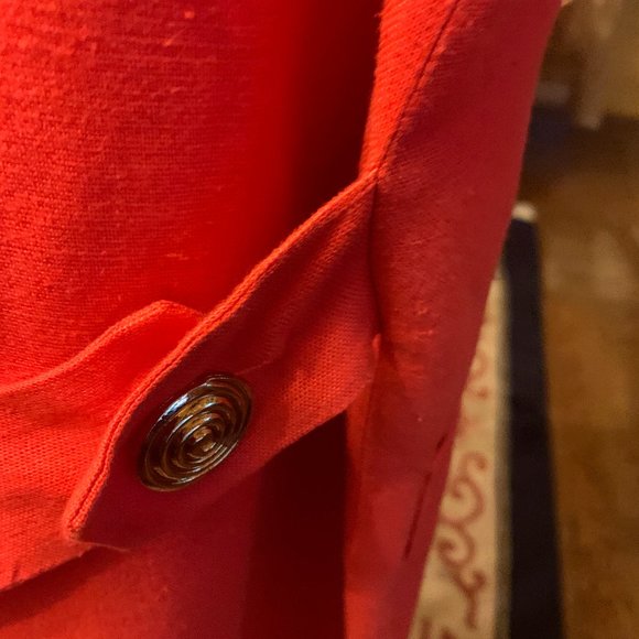 Orange linen dress - Picture 6 of 6